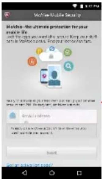 BLU Vivo 5R - Ouvrir Sécurité Mobile McAfee - 1