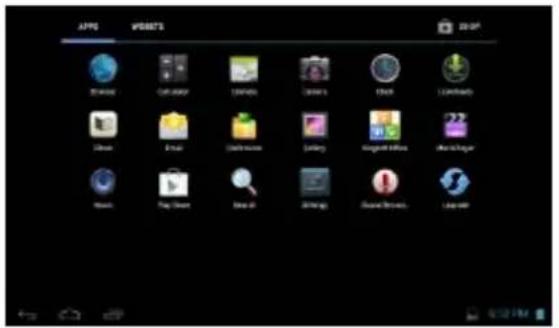 HAIER Pad 712 - Afficher toutes les applications et widgets - 1