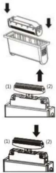 TREBS Comfortshave 99237 - HOW TO REPLACE THE OUTER FOIL AND INNER BLADES - 2