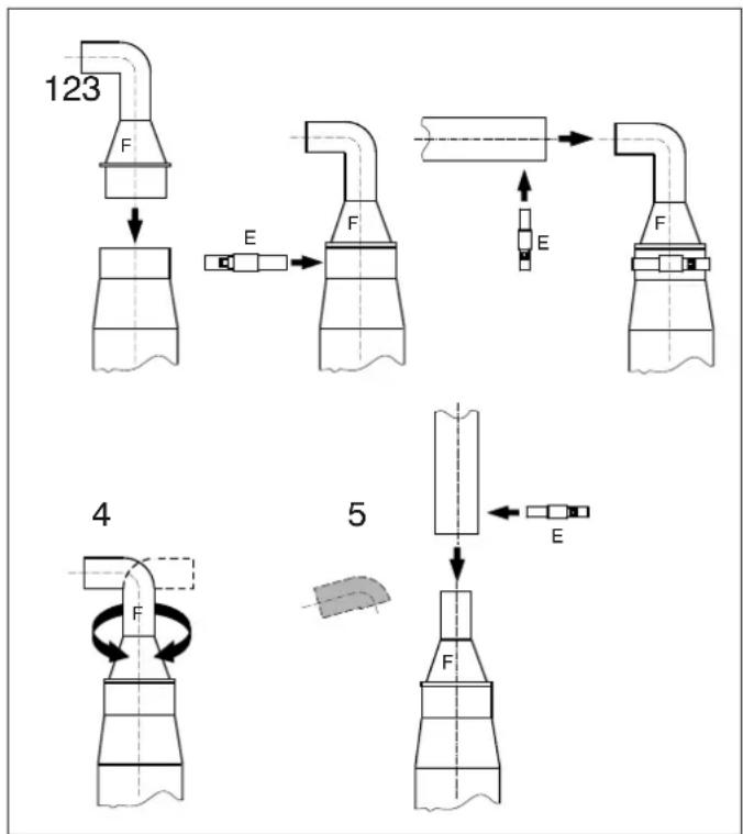 Vetus WC12L2 - Raccord de réduction : - 1