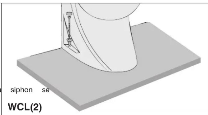 Vetus WC12L2 - Fixation des toilettes sur le pont - 2