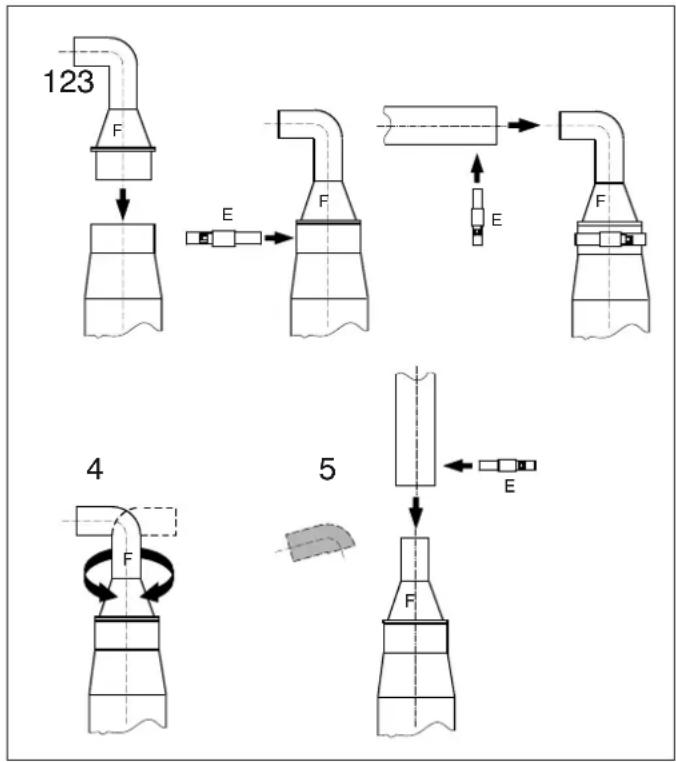 Vetus WC110L - Scarico - 2