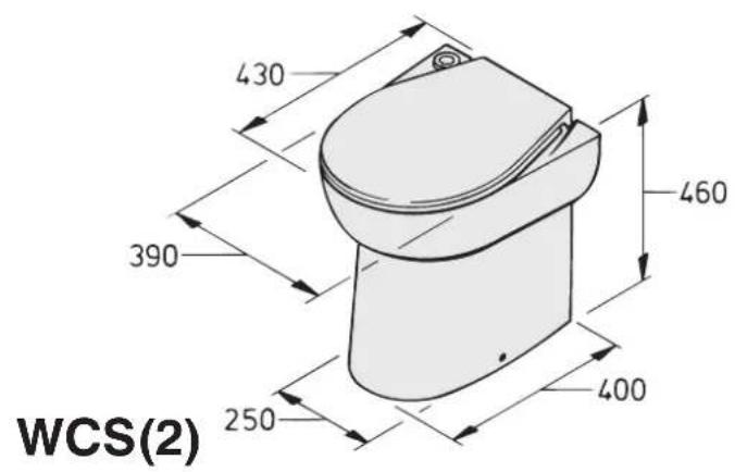 Vetus WC110L - Dimensioni principali - 1