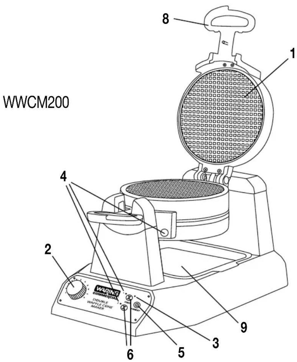 Waring Commercial WWCM200 - START Buttons - 1