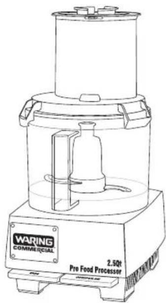 Waring Commercial WFP11S - Small pusher - 1