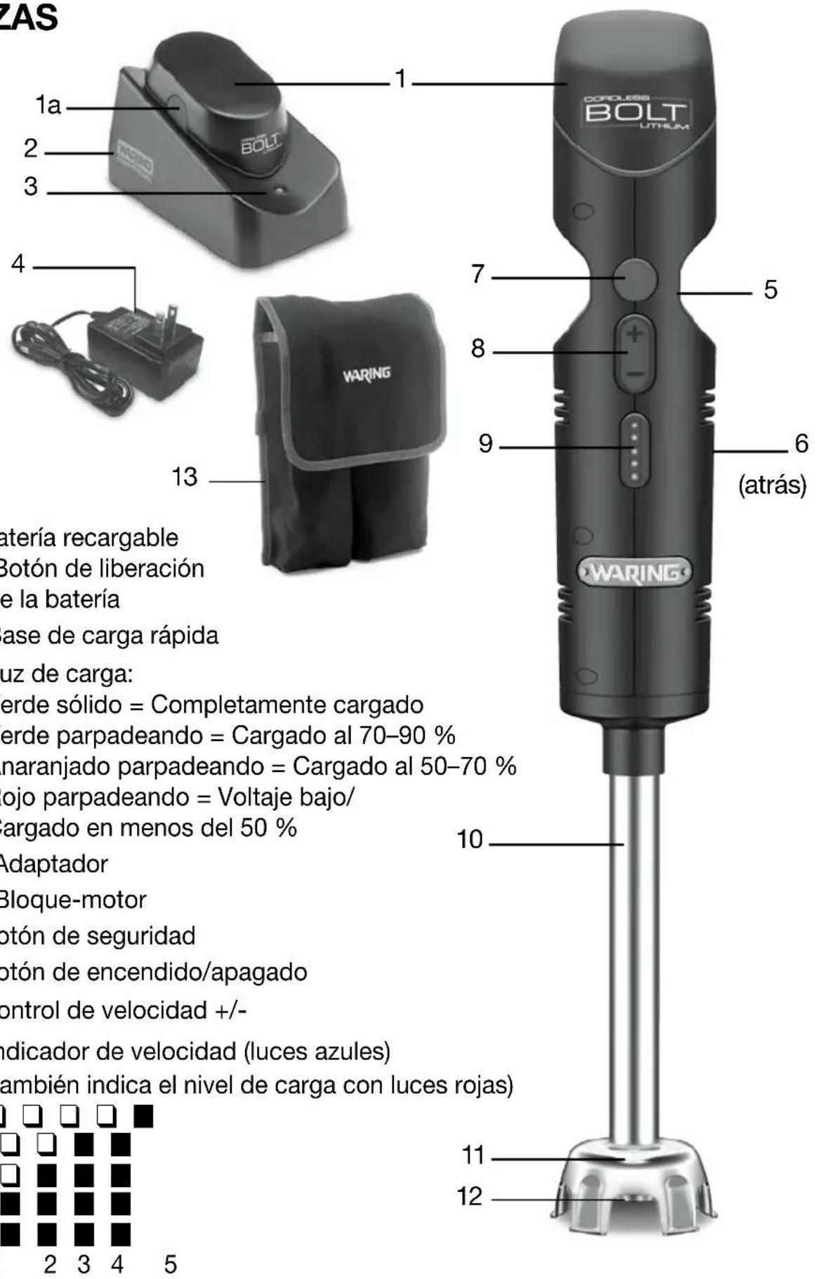 Waring Commercial WSB38X - PIEZAS - 1