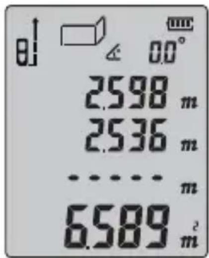 Tacklife S350 - • Mesure de la surface du mur - 2