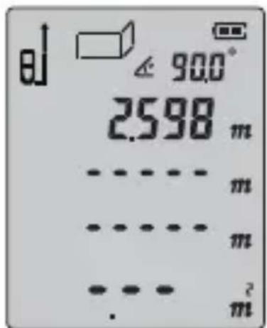 Tacklife S3100 - Die Flächenmessung vom Wand - 1