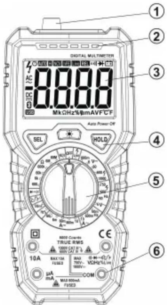 Tacklife DM01M - A Schematic Diagram for the Meter - 1