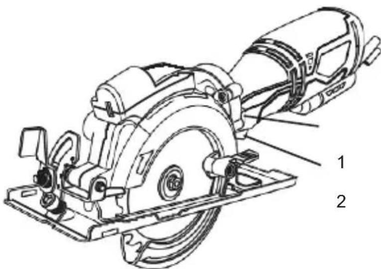 Tacklife TCS115A - LOCK-OFF BUTTON AND TRIGGER SWITCH - cont'd - 1