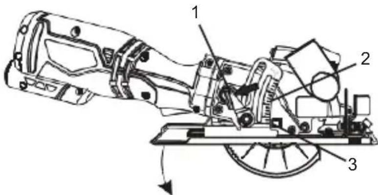 Tacklife TCS115A - EINSTELLLEN DER SCHNITTTIEFE - 1