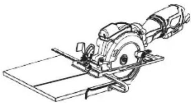 Tacklife TCS115A - CUTTING USING THE EDGE GUIDE - 1