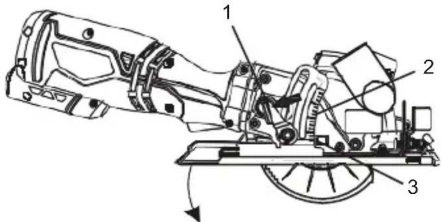 Tacklife TCS115A - ESTABLECER LA PROFUNDIDAD DE CORTE - 1