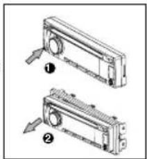 NORAUTO NS212 BT - Remove the detachable panel - 1