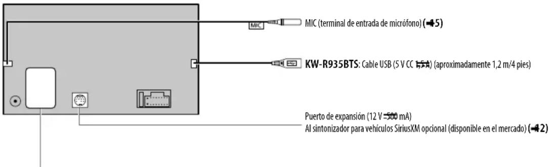 JVC KWR930BT - Conexión de componentes externos - 1