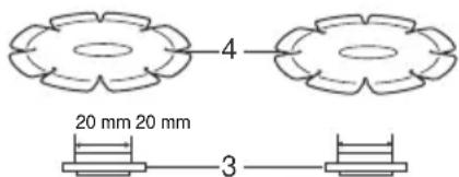 Maktec MT962 - Utilisation avec une meule de tronçonnage abrasive / diamantée (accessoire en option) (Fig. 8) - 4