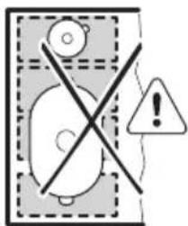 AEG IKE64471FB - Prawidłowe ustawienie naczynia: - 2