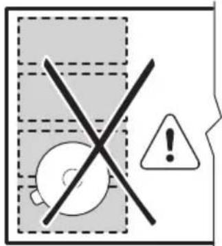 AEG IKE64471FB - Prawidłowe ustawienie naczynia: - 2