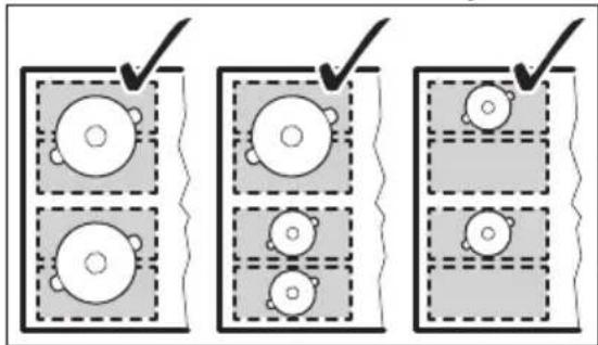 AEG IKE64471FB - FlexiBridge Tryb standardowy - 2
