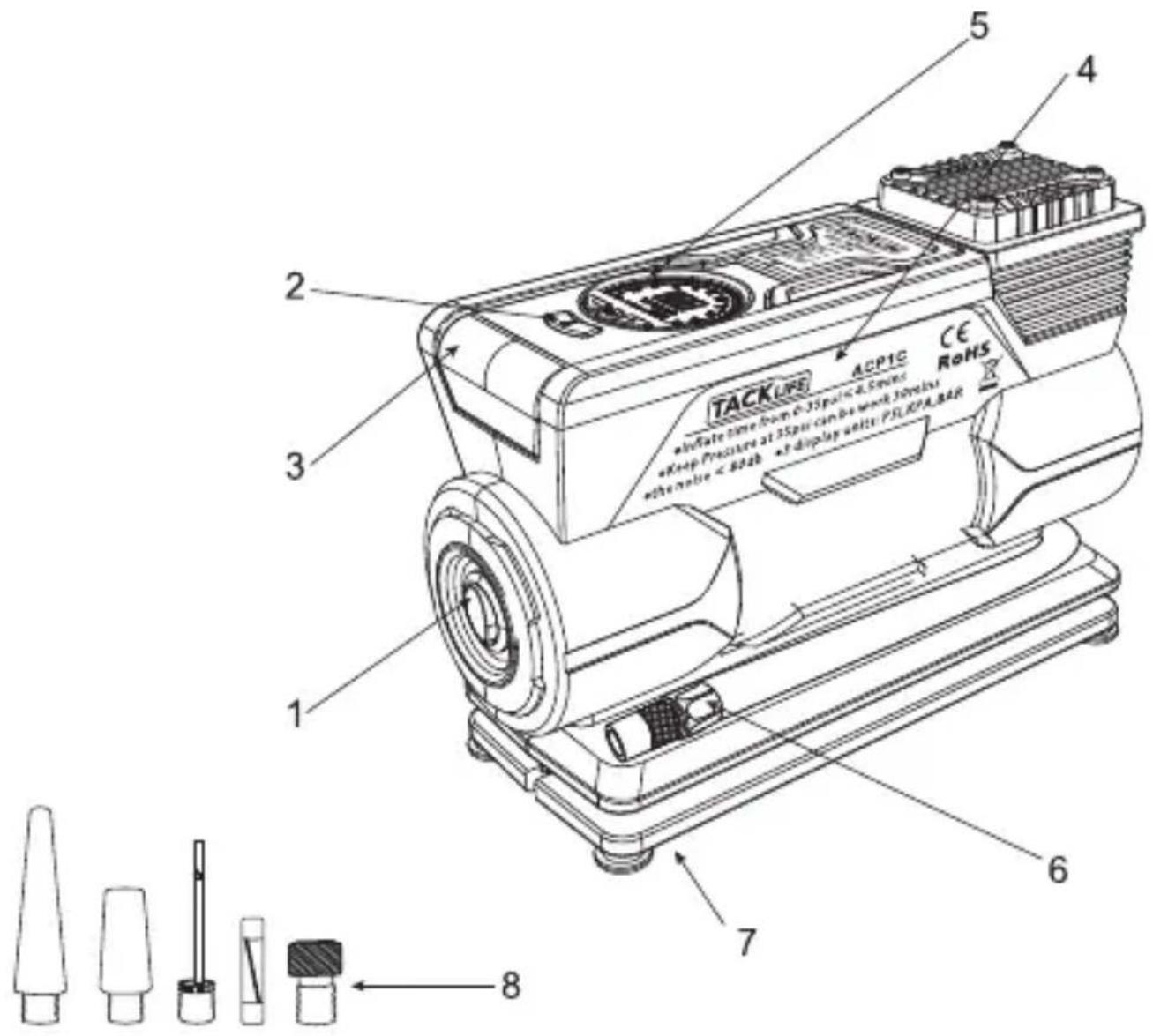 Tacklife ACP1C - Eigenschaft - 1