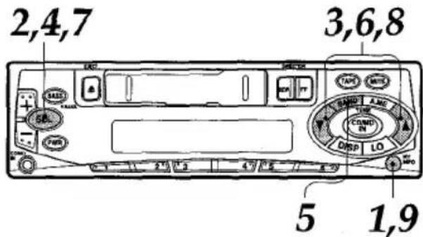 AIWA CTZ109 - Setting the timer - 1