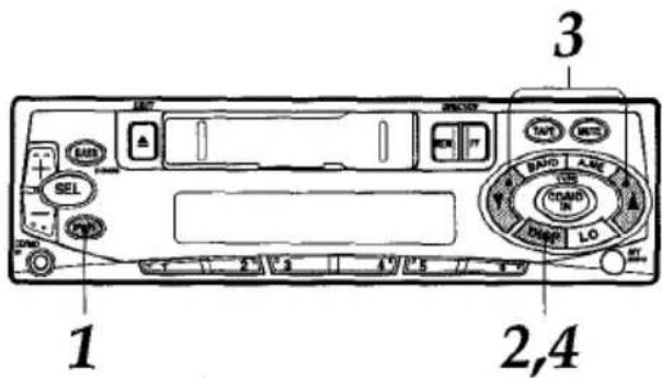 AIWA CTZ109 - REGLAGE DE L'HORLOGE - 1