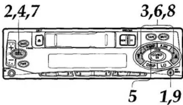 AIWA CTZ109 - Ajuste del temporizador - 1