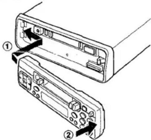 AIWA CTX417 - Fixation du panneau de commande - 1