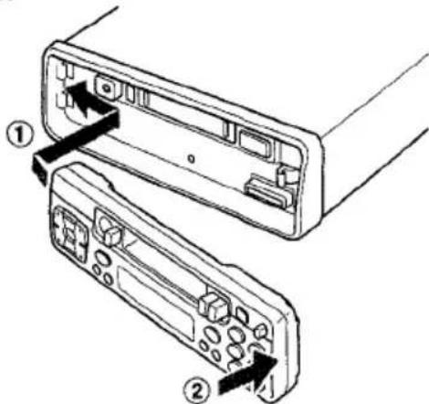 AIWA CTX417 - Instalación del panel de control - 1