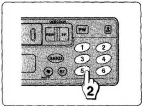 AIWA CTX417 - Accord des stations préréglées - 2