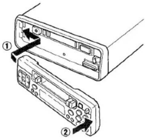 AIWA CTX417 - Attaching the control panel - 1