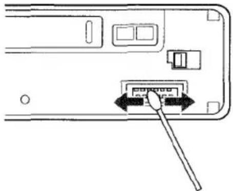 AIWA CTX417 - Cleaning the connector - 1