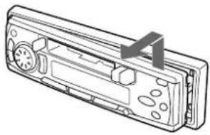 AIWA CTX410 - DETACHING AND ATTACHING THE FRONT PANEL - 2