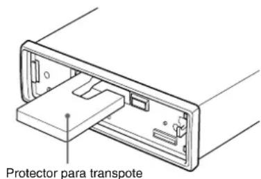 AIWA CTX410 - Precaución sobre el protector para transporte - 1