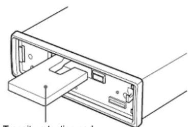 AIWA CTX410 - Caution on the transit protection pad - 1
