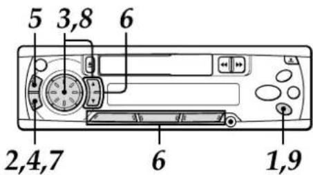 AIWA CTX410 - MY INFORMATION SWITCH - 1