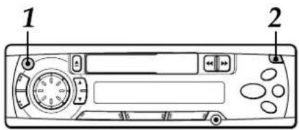 AIWA CTX410 - DETACHING AND ATTACHING THE FRONT PANEL - 1