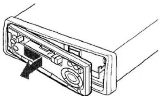 AIWA CTX409 - DETACHEMENT ET FIXATION DU PANNEAU AVANT - 2
