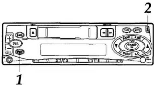 AIWA CTX409 - DETACHEMENT ET FIXATION DU PANNEAU AVANT - 1