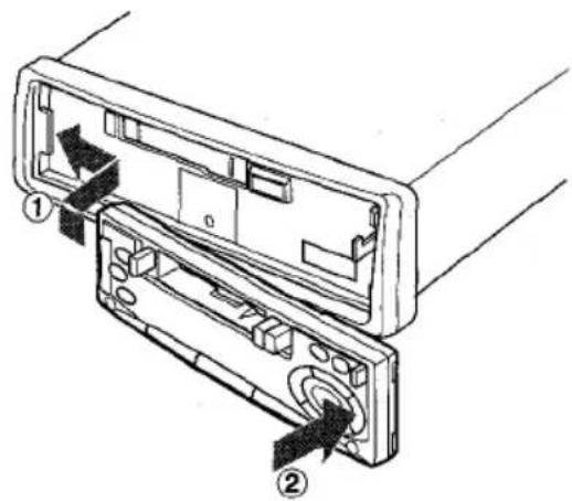 AIWA CTX409 - DESMONTAJE E INSTALACION DEL PANEL DELANTERO - 3