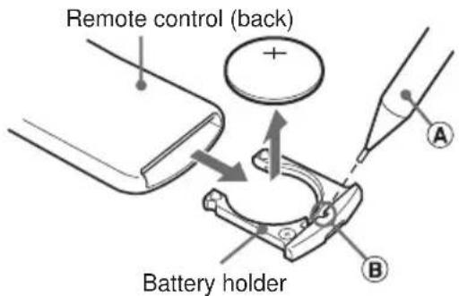 AIWA CDCX30MP - Replacing the battery - 1