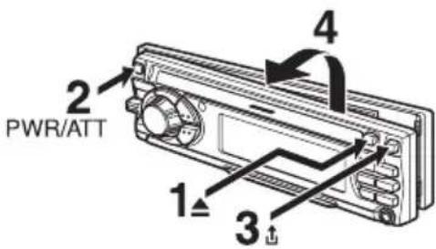 AIWA CDCX30MP - Desmontaje de la careta frontal - 1
