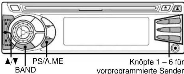 AIWA CDCX227 - Verwenden vorprogrammierter Sender - 1