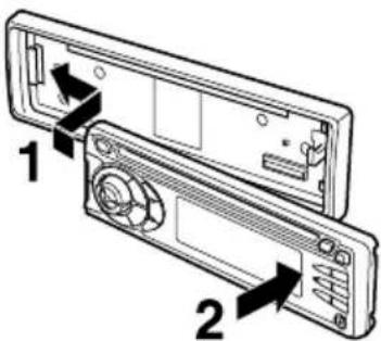 AIWA CDCX227 - Aanbrengen van het Voorpaneel - 1