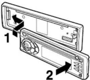 AIWA CDCX227 - Nasazení Čelniho panelu - 1