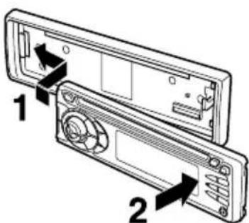 AIWA CDCX227 - Instalacion de la careta frontal - 1