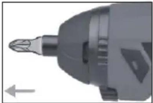Tacklife SPD50DC - Inserting bits - 1