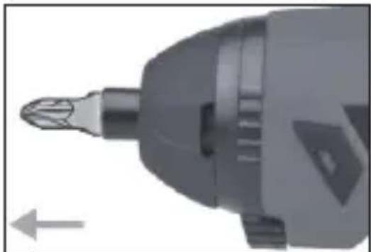 Tacklife SPD50DC - Insertion de foret - 1
