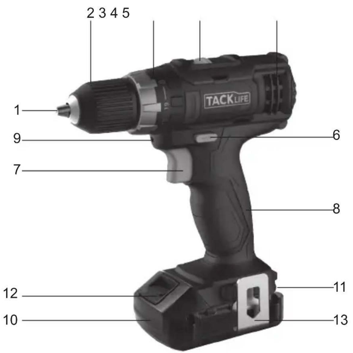Tacklife PCD05D - Caracteristiques du produit - 1