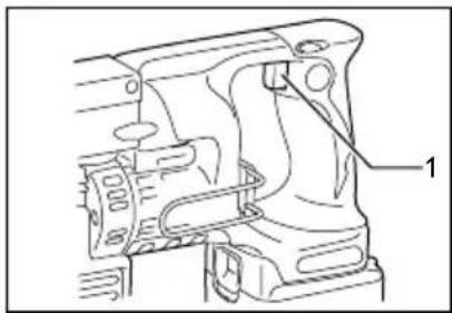 MAKITA DFR550 - Accionamento del interruptor - 1